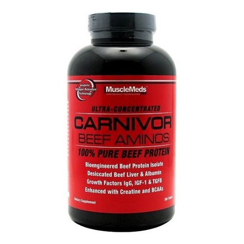 Musclemeds  Carnivor Beef Aminos 300 Tabletas 