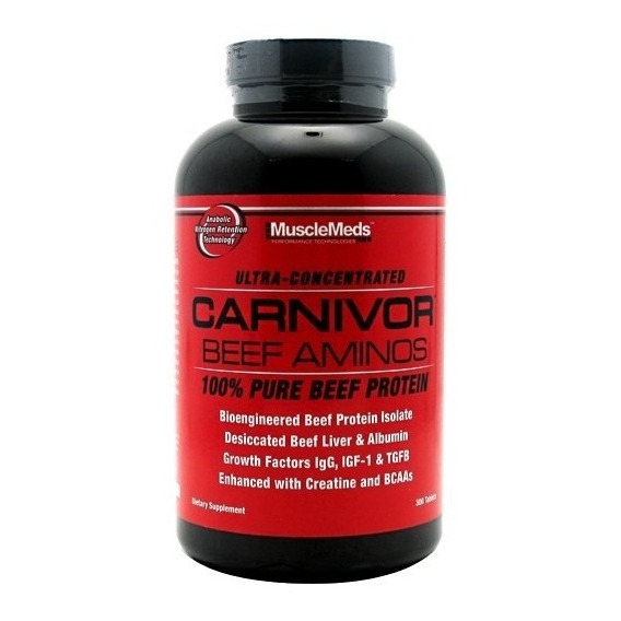 Musclemeds  Carnivor Beef Aminos 300 Tabletas 