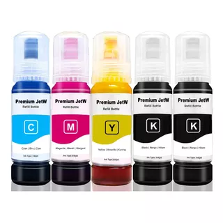 5x Tinta Para Canon Gi190 G1100 G1110 G2100 G2110 G3010 190