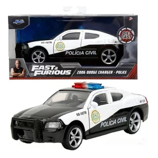 Jada 1:32 Dodge Charger Policia Civil Rapido Y Furioso