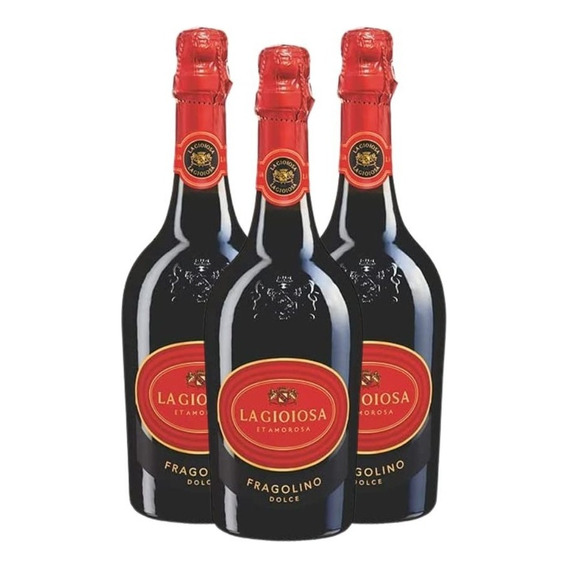 Vino Espumoso La Gioiosa Fragolino Dolce Tinto 750ml