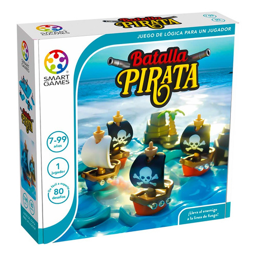 Juego De Mesa Lógica Smart Games Batalla Pirata - 1 Jugador