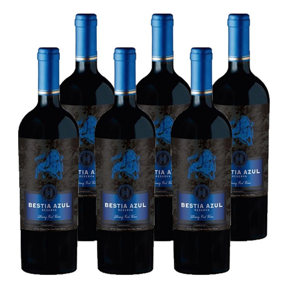 6 Vinos Bestia Azul Reserva Cabernet Sauvignon