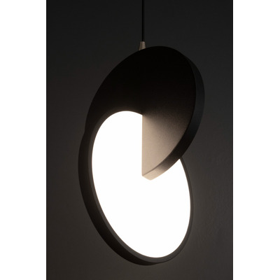Colgante Led Pacman Suspender 19161 Negro Deco Moderno Cie