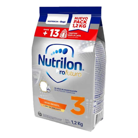 Leche Polvo Nutricia Bago Nutrilon Profutura 3 Bolsa 1.2kg