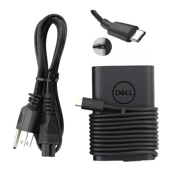 Cargador Dell Usb - C ( 65w ) Xps 13 / Latitude 13