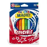 Marcadores Magic Borrables X10 Colores Carioca 