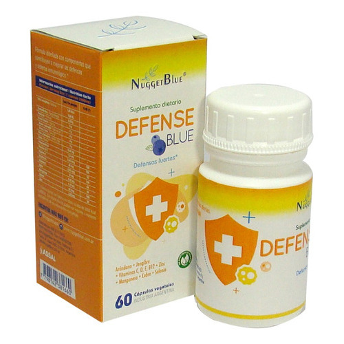 Defense Blue Nuggetblue X60 Capsulas Jengibre Vitamina C D Defensa  Sistema inmune
