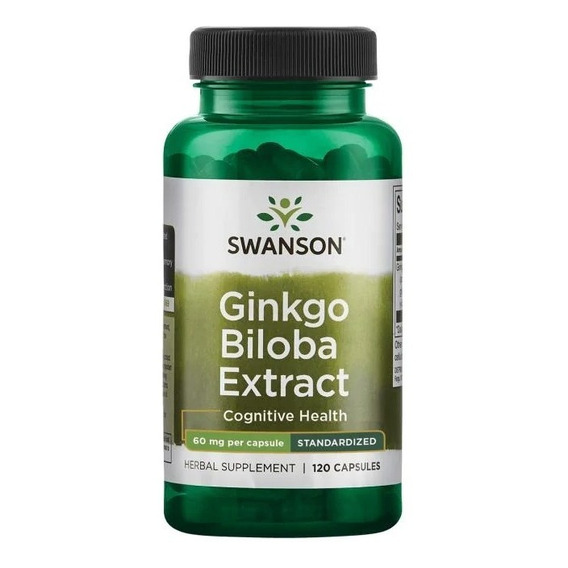 Extracto De Ginkgo Biloba  Estandarizado 60 Mg 120 Capsulas