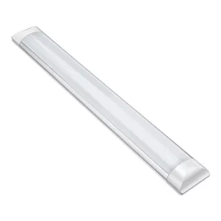 Kit C/18 Luminaria Tubular Led Sobrepor Slim 36w Branco Frio