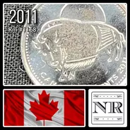 Canada - 25 Cents - Año 2011 - Km 1168 - Bisonte Estilizado