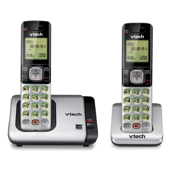 Teléfono Vtech Dect 6.0 Con Base Con Identificador De Llamad Color Gris