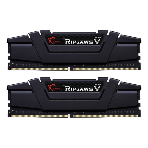 Memoria RAM Ripjaws V gamer color negro  16GB 2 G.Skill F4-3200C16D-16GVKB