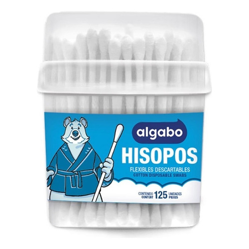 Hisopos X 125 Unidades Tubo Algabo Hisopo