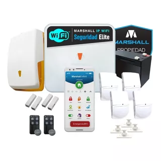 Kit Alarma Inalámbrica Marshall Ip Wifi Aplicación Celular