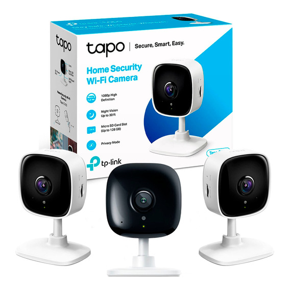 Tapo C100 Cámara De Seguridad Wi-fi Audio Fhd X3 Unidades