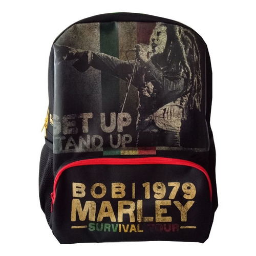 Mochila Urbana Adulto Bob Marley 1979 Rasta Licencia Oficial