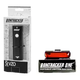 Set Luces Led Bontracker One Usb Bici Commuter2 