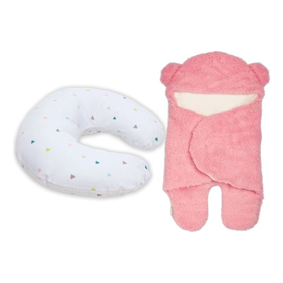 Kit De Cojín De Lactancia Y Saquito De Oso Para Bebés