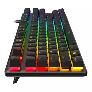 Teclado Gamer Hyperx Alloy Origins Core Qwerty Inglés Us Color Negro Con Luz Rgb