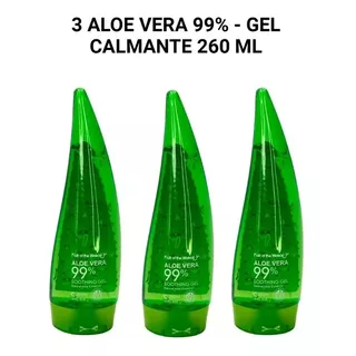3 Aloe Vera 99% - Gel Calmante 260ml Refrescante