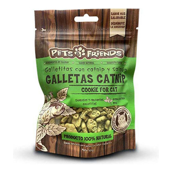Galletas Catnip Pets Friends- Snack Para Gato 65gr