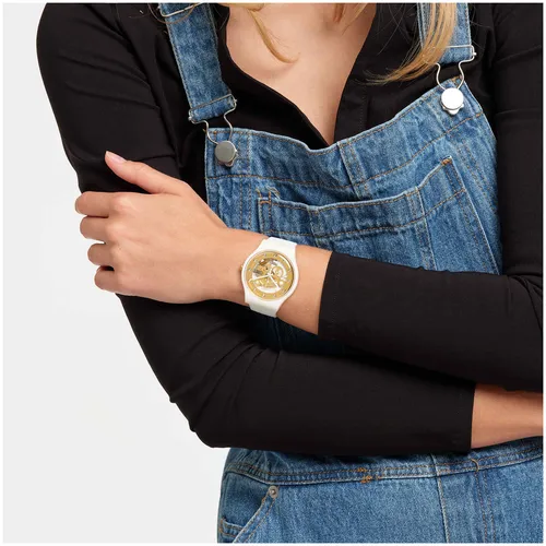 Reloj swatch dorado hombre hotsell