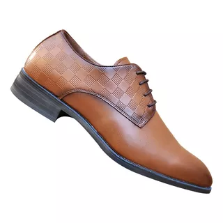 Zapato De Vestir Formal Hombre Modelo Derby Puntiagudo 7425