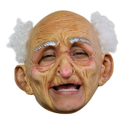 Máscara De Halloween Anciano Abuelo De Lujo Látex Horror