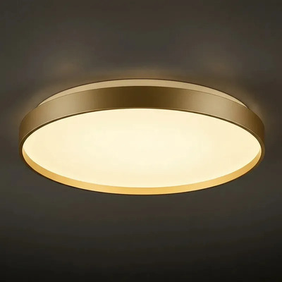 Aplique Plafón Led Orion Dorado 39cm Con Control Remoto Ld Dorado Interior