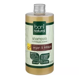 Shampoo Boni Natural Argan E Linhaça 500ml