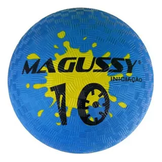 Bola Futebol Queimada Iniciação De Borracha 10 Magussy Cor Azul