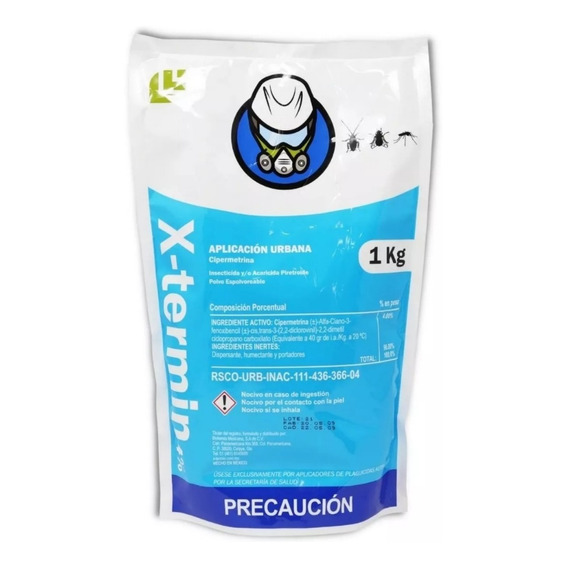 Insecticida Mata Chinches, Cucarachas, Hormigas X-termin 1kg