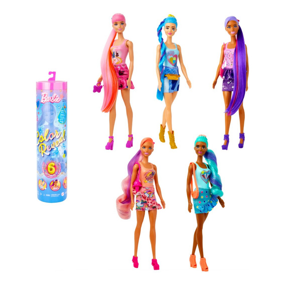 Muñeca Barbie Color Reveal 6 Sorpresas Totally Denim Hjx55