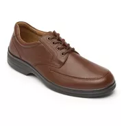 Zapato Derby Plain Toe Flexi Marcel 91607 De Piel Café Diseño Liso 27 Mx Para Adultos - Hombre