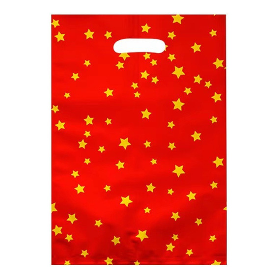 Bolsa Dulces Estrellas Doradas X 20 Cotillón Activarte