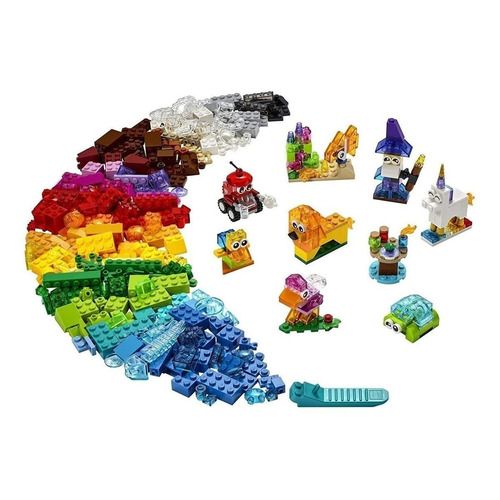 Set de construcción Lego Classic Creative transparent bricks 500 piezas  en  caja