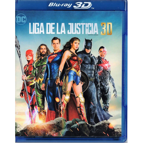 Liga De La Justicia Justice Leage Pelicula  Blu-ray 3d