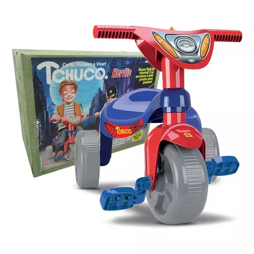 Triciclo Motoca Velotrol Super Teia Infantil - Tchuco