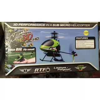 Helicóptero A Radio Control Venom 3d Micro Rtf Night Ranger