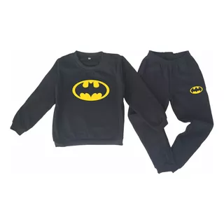 Conjunto Deportivo Niños Y Niñas Buzo Y Pantalon Batman