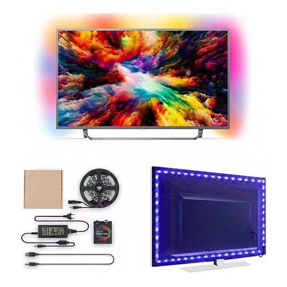 Cinta Tira Luces Led Rgb 3 Metros Ambilight Monitor Tv Y + ®