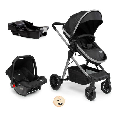 Carrinho De Bebê Prestige Com Bebê Conforto E Base Voyage