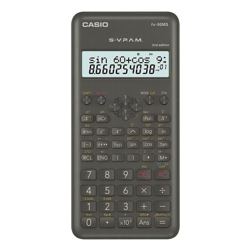 Calculadora Cientifica Casio Fx-95ms Secundario Ecuaciones Color Negro