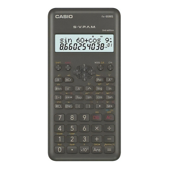 Calculadora Cientifica Casio Fx-95ms Secundario Ecuaciones Color Negro