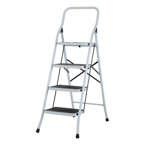 Escalera Plegable 4 Pasos Acero Capacidad 150kg Pretul 24122