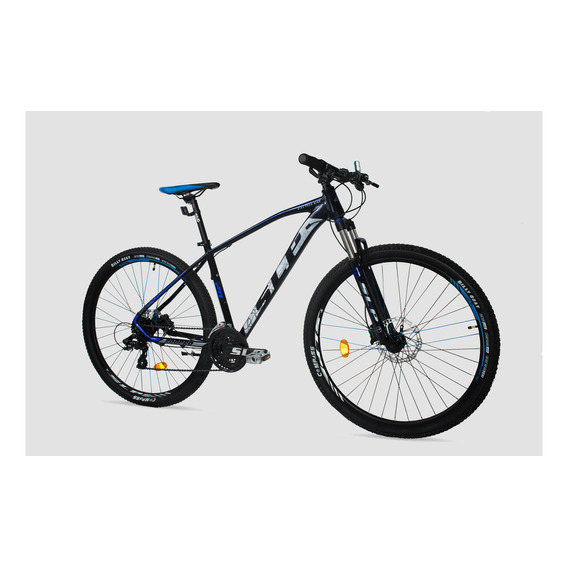 Bicicleta Mtb Slp 200 Pro Shimano 24v Freno Hidráulico Color Negro-azul Tamaño Del Cuadro L