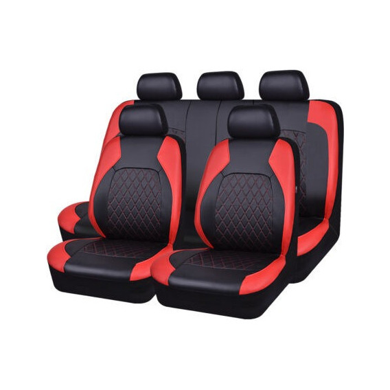 Fundas De Cuero Para Asientos De Auto, 9 Piezas