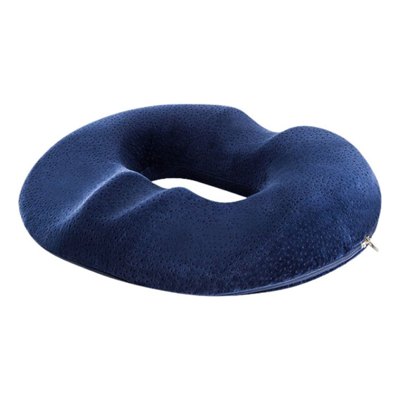Cojin Para Hemorroides, Prostata Ortopedico Silla Picaron Color Azul Diseño De La Tela Velvet