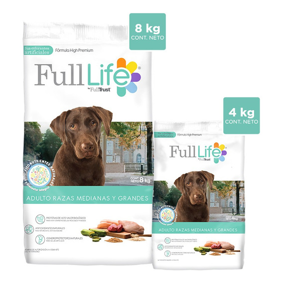 Alimento Seco Perro Full Life 8kg+4kg Paquete Regalo Ht24